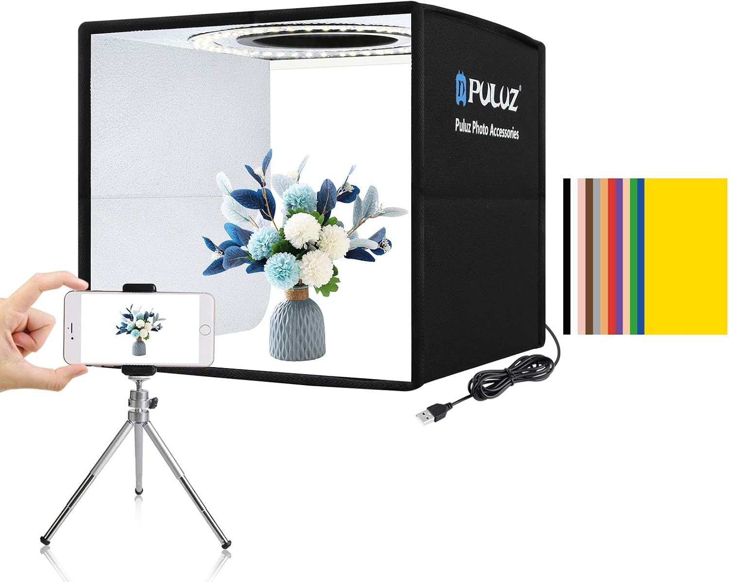 Photography Video Lighting Kit - RGB LED Panel Video Light with