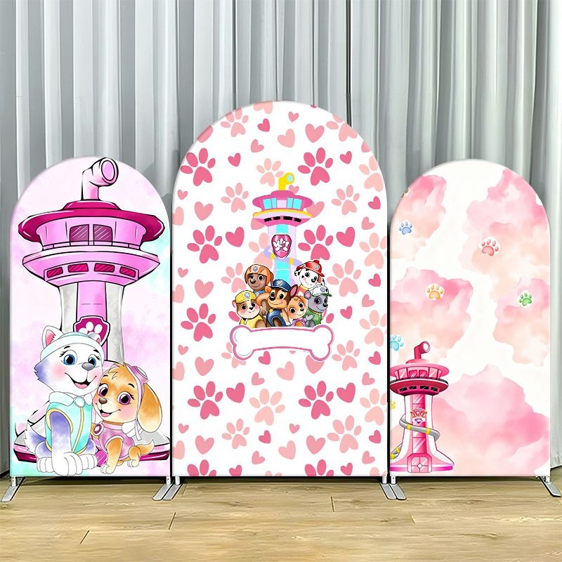 Photography Lighting Backdrop - Paw Patrol Arch Backdrop Cover Premium