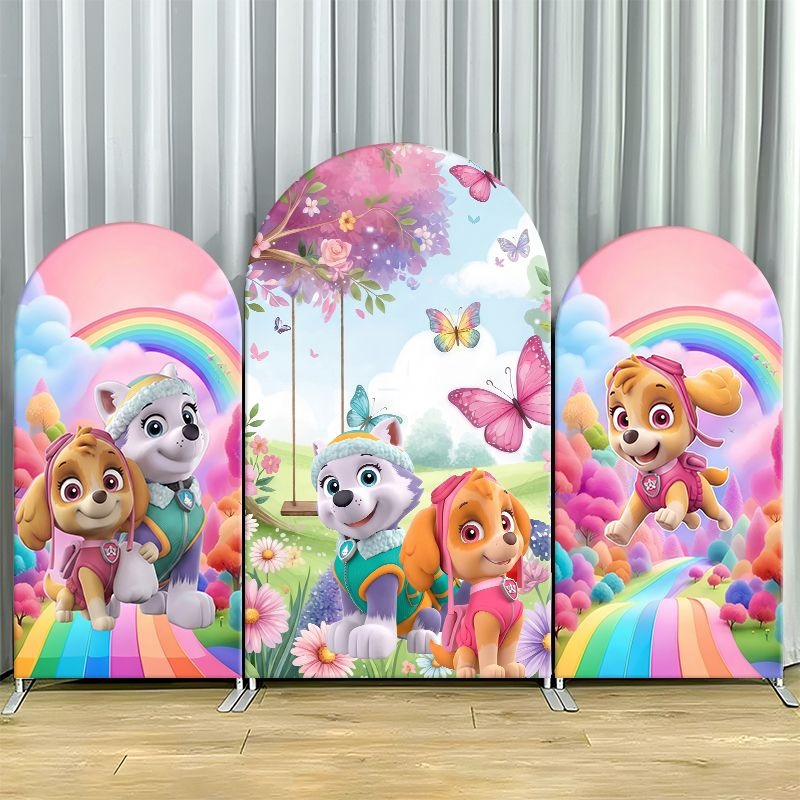 Photography Lighting Backdrop - Paw Patrol Arch Backdrop Cover Thick