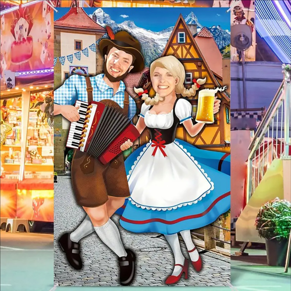 Photography Lighting Backdrop - 1pc 1.8x0.9m Vinyl Oktoberfest Photo Booth