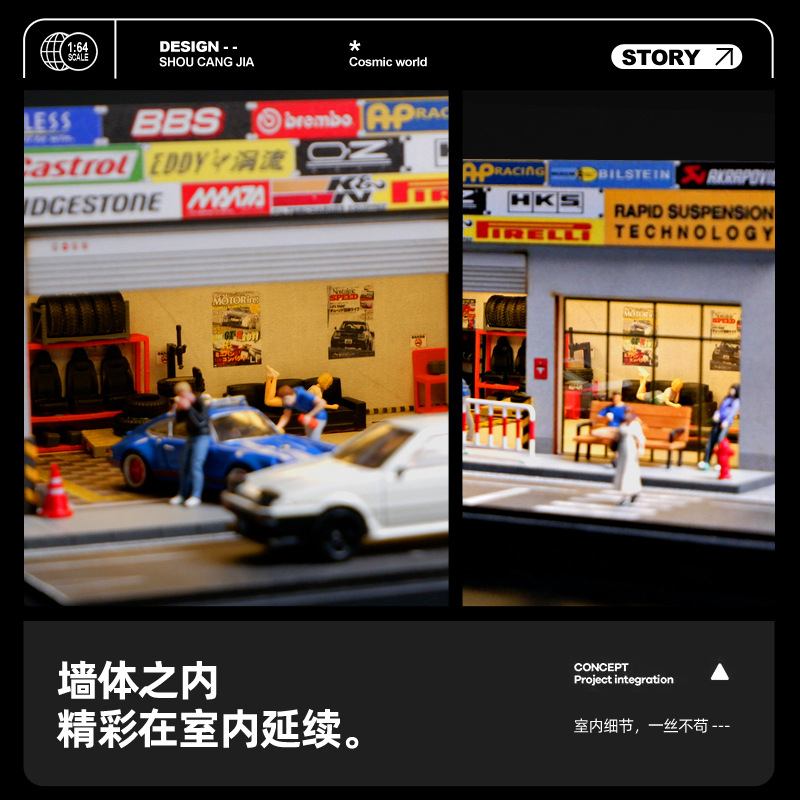 1 64 Scale Japanese Garage Dio - Photography Lighting Simulation recension och pris