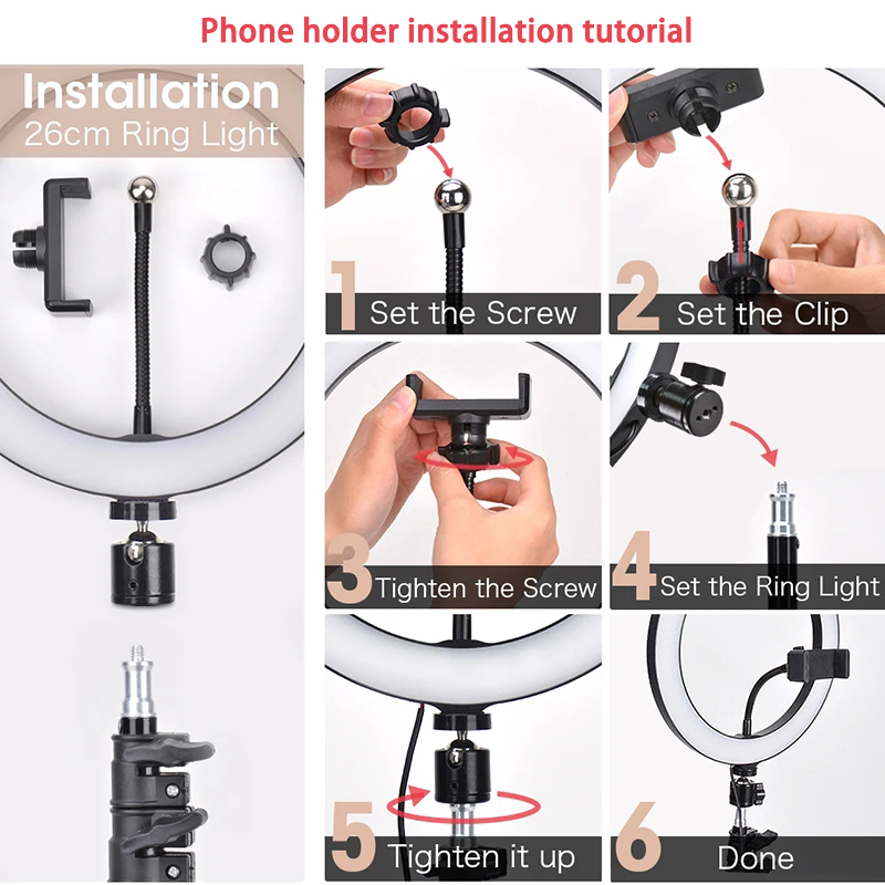16/26/33cm Selfie Ring Light P - Photography Lighting Tool recension och pris