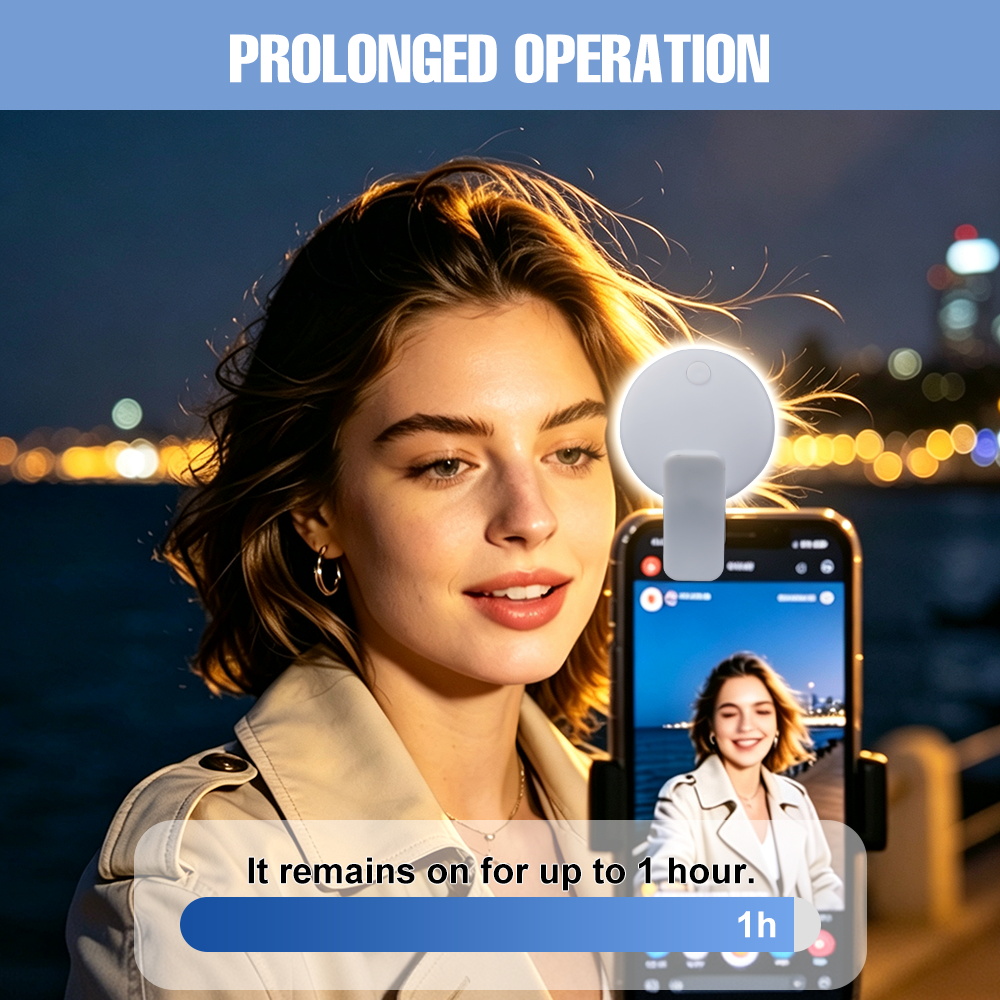 Portable Clip‑on Selfie Fill L - Photography Lighting Ring recension och pris