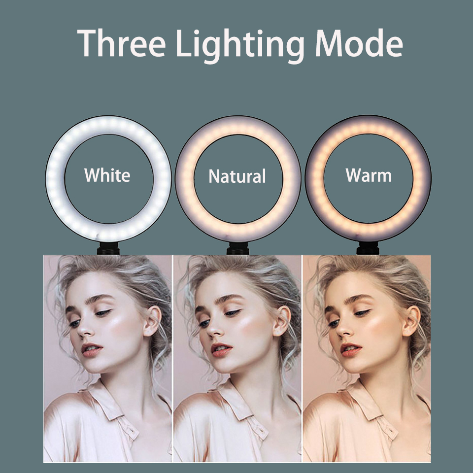 6inch Ring Light with Tripod L - Photography Lighting Wand recension och pris