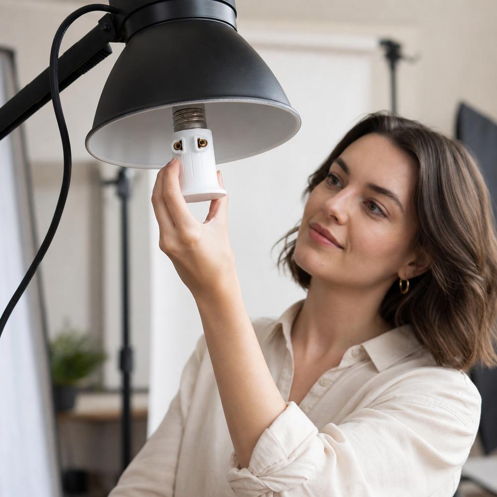 E27 to EU Plug Adapter Light S - Photography Lighting Uk recension och pris