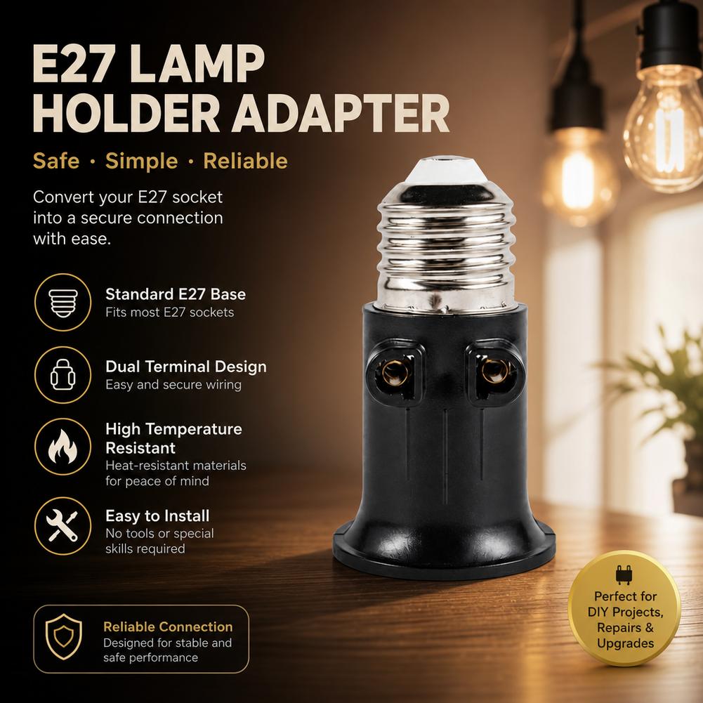 E27 to EU Plug Adapter Light S - Photography Lighting Uk recension och pris