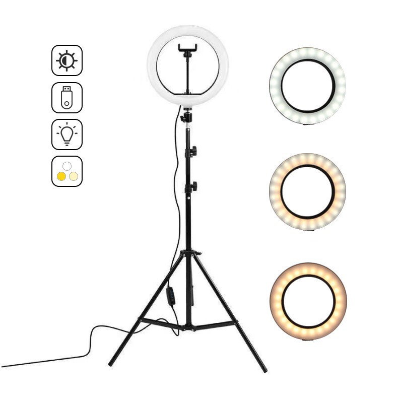 16cm/26cm/30cm LED Selfie Ring - Photography Lighting Wand recension och pris
