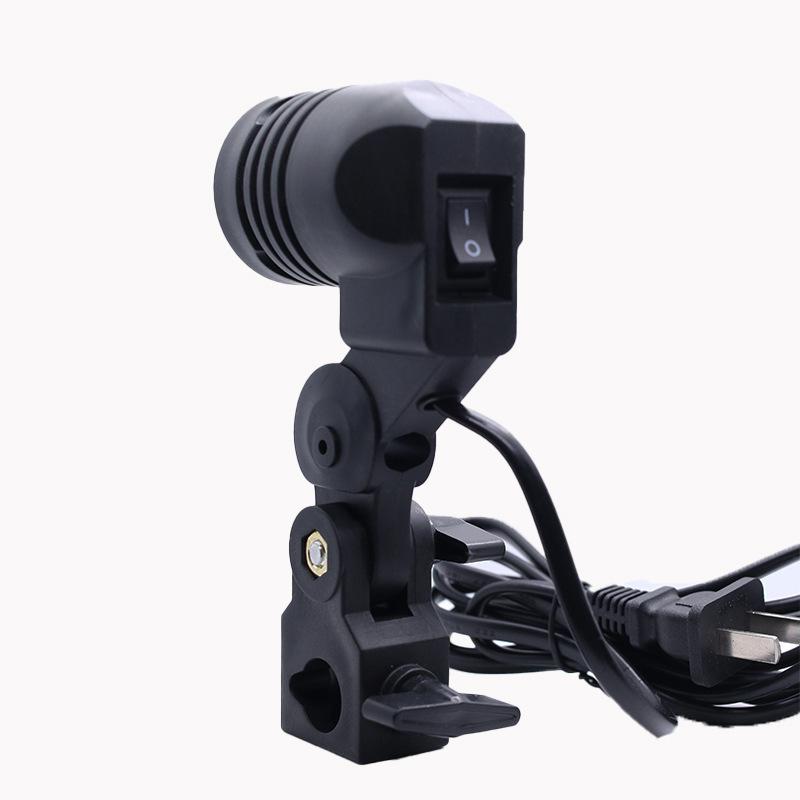 Black 1.8M Cable Cord E27 Sock - Photography Lighting Tool recension och pris