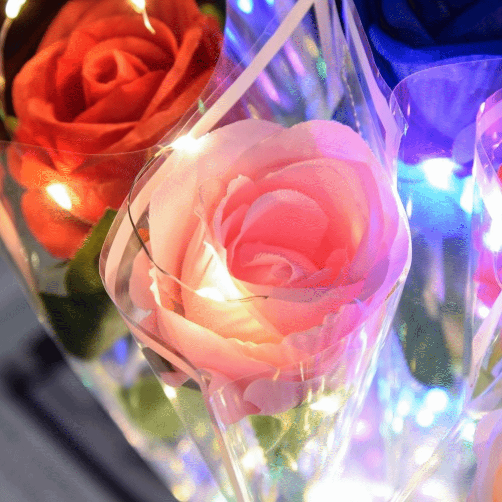 Glowing Artificial Rose Flower - Photography Lighting Simulation recension och pris