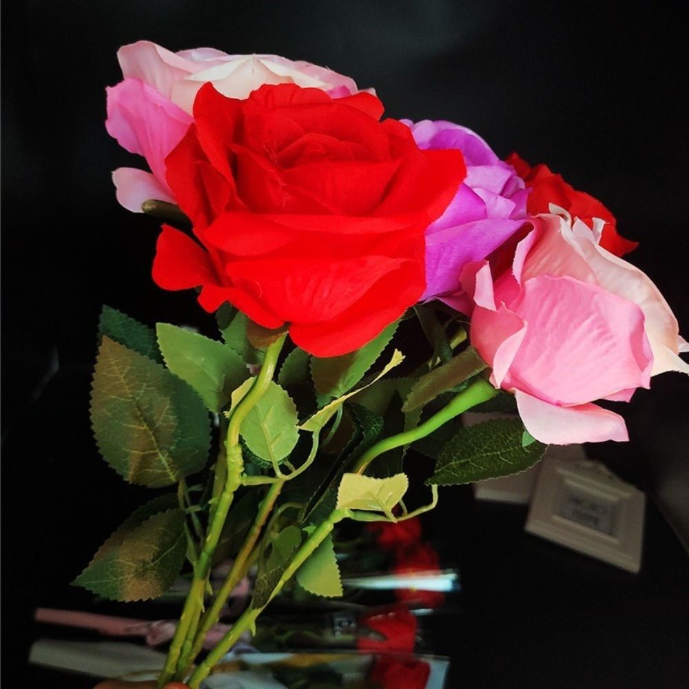 Glowing Artificial Rose Flower - Photography Lighting Simulation recension och pris