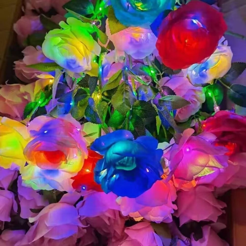 Glowing Artificial Rose Flower - Photography Lighting Simulation recension och pris
