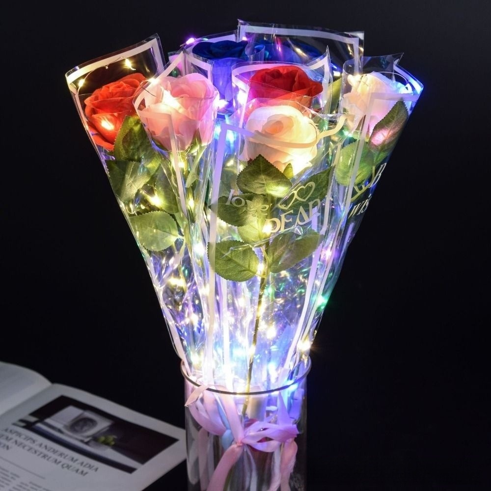 Glowing Artificial Rose Flower - Photography Lighting Simulation recension och pris