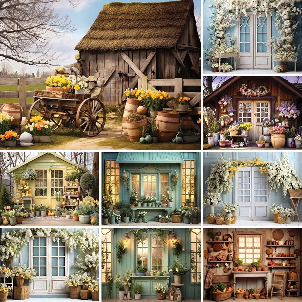 Spring Garden Floral House Pho - Photography Lighting Backdrop recension och pris