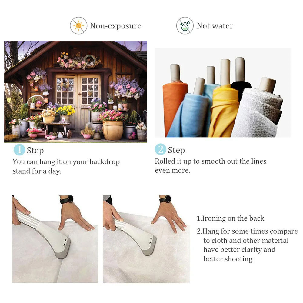 Spring Garden Floral House Pho - Photography Lighting Backdrop recension och pris