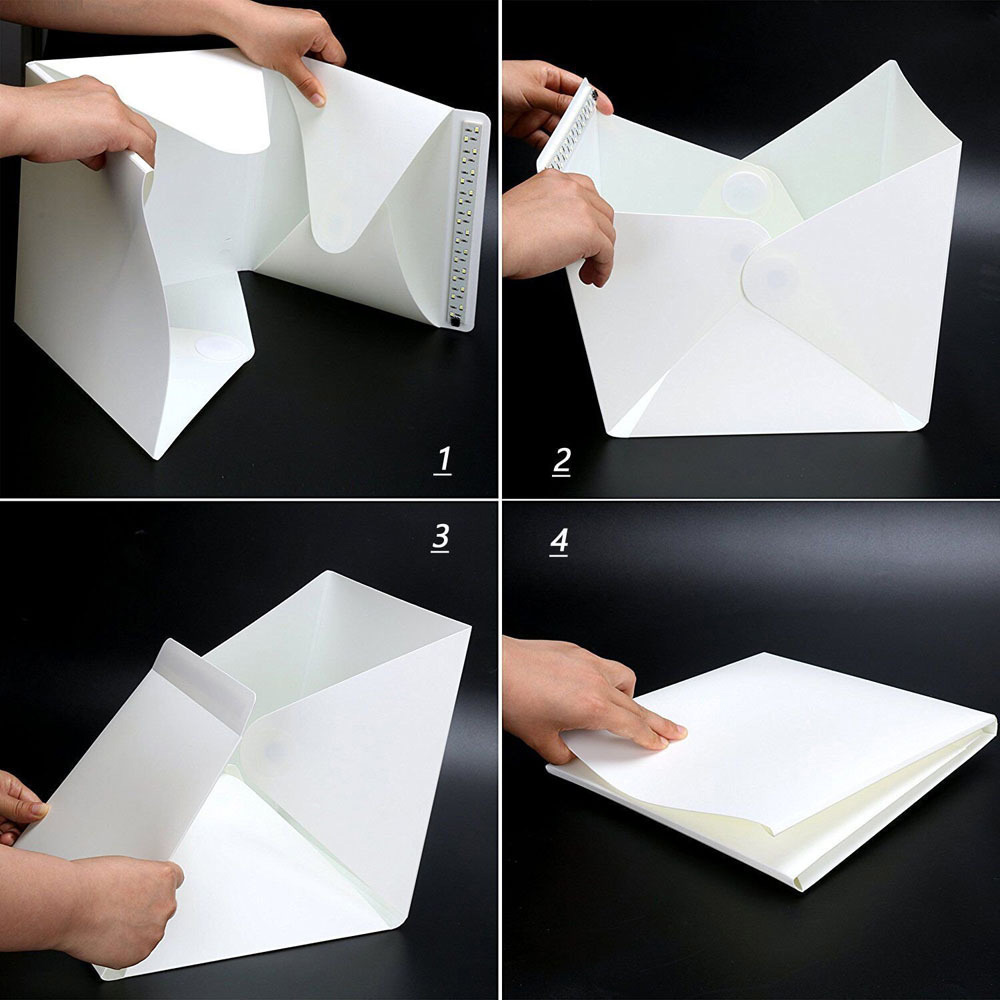 LED Panel Light Box Photograph - Photography Lighting Tent recension och pris