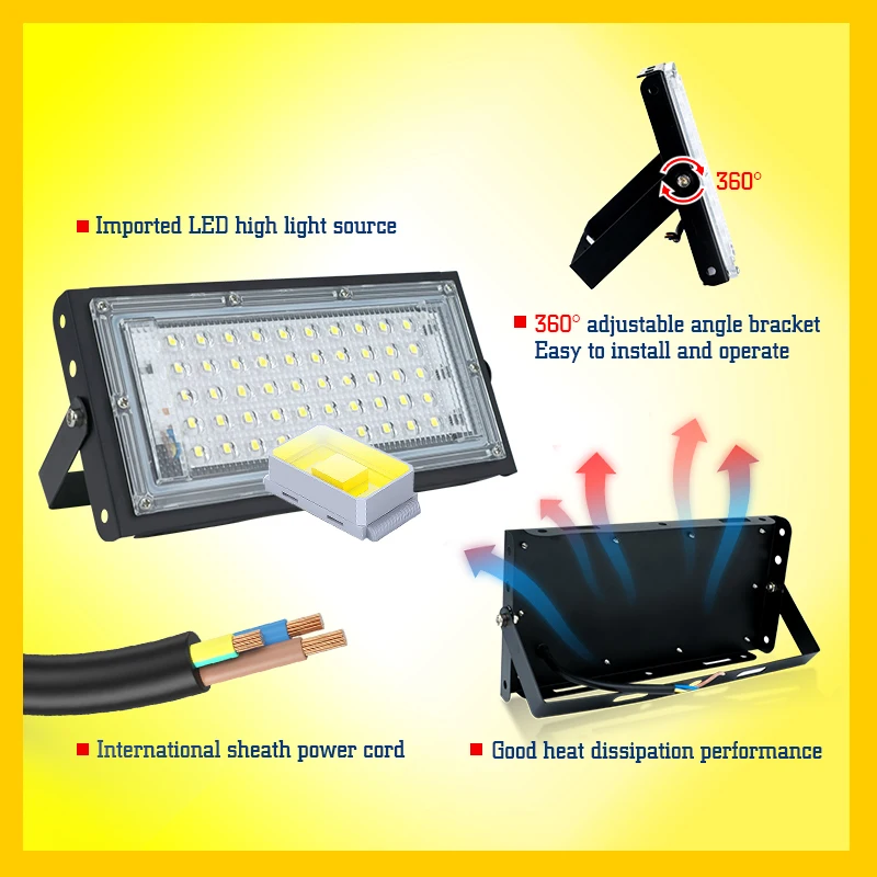 50W 100W Led Flood Light IP65  - Photography Lighting Uk recension och pris