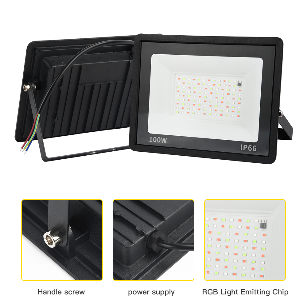 RGB Flood Light 100W 50W 30W 2 - Photography Lighting Uk recension och pris