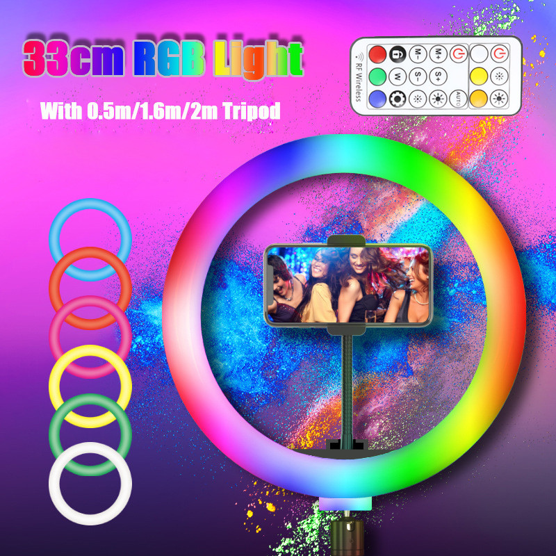 13inch RGB Led Selfie Ring Lig - Photography Lighting Wand recension och pris