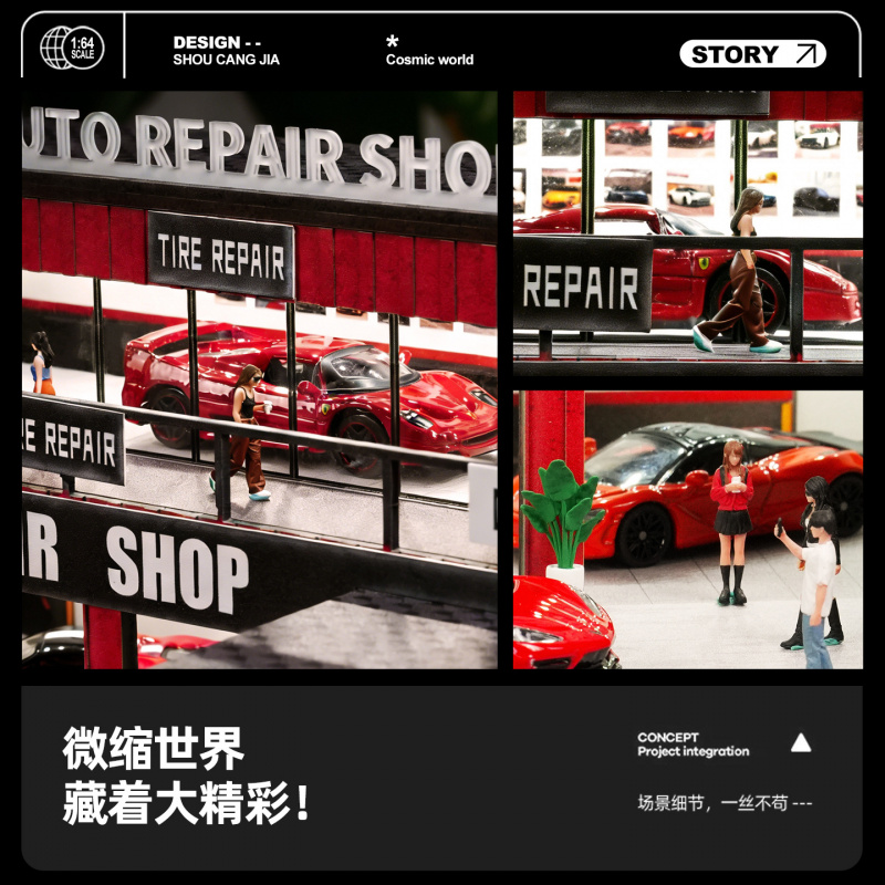 1 64 Scale Multi Layer Contain - Photography Lighting Simulation recension och pris
