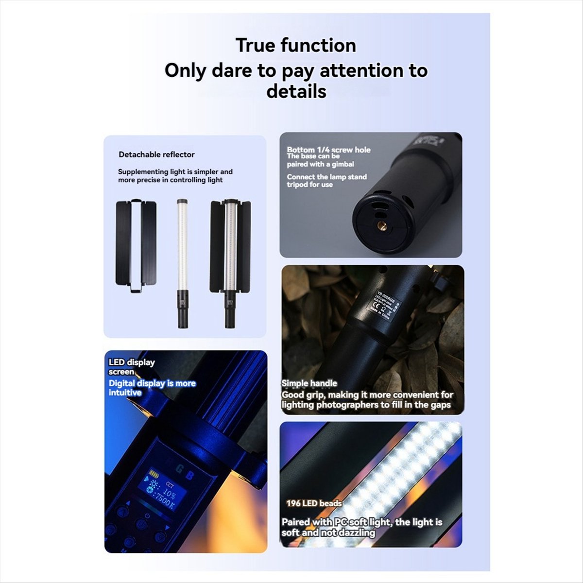 M05K RGB Handheld Light Wand 2 - Photography Lighting Wand recension och pris