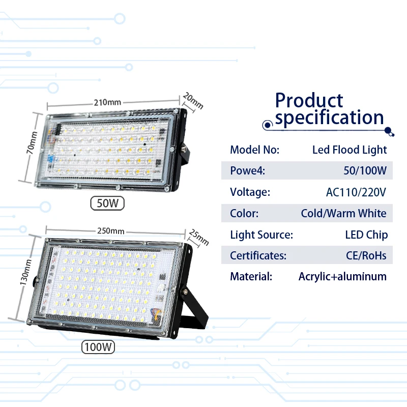 4Pcs/Lot Led Flood Light 50W 1 - Photography Lighting Uk recension och pris