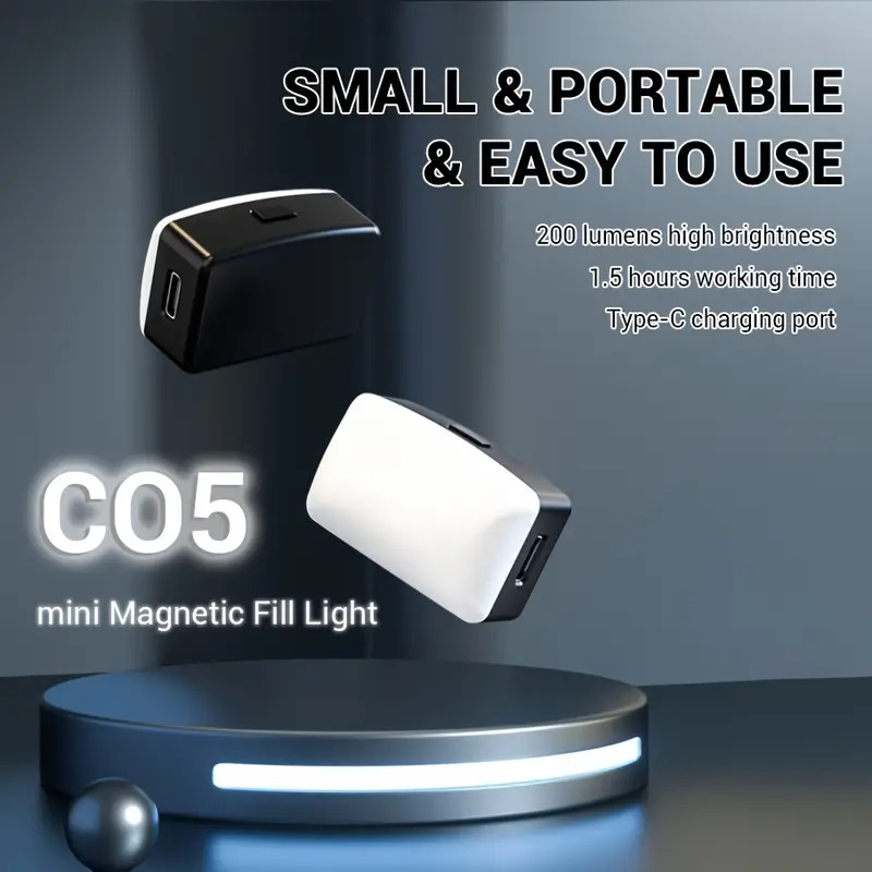 Mini Magnetic LED Selfie Light - Photography Lighting Tool recension och pris