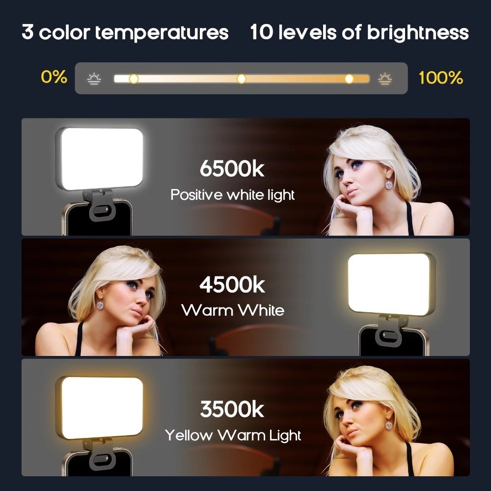 800/1000mAh LED Selfie Light 3 - Photography Lighting Ring recension och pris