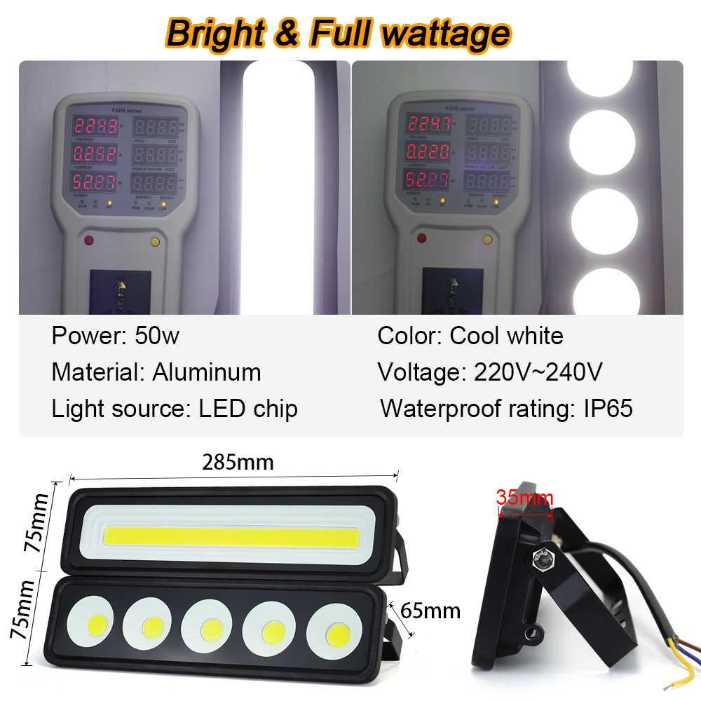 LED Flood light Real 50W 220V  - Photography Lighting Uk recension och pris