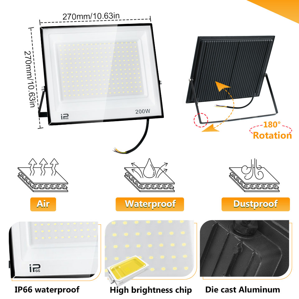Led Flood Light IP66 Waterproo - Photography Lighting Uk recension och pris