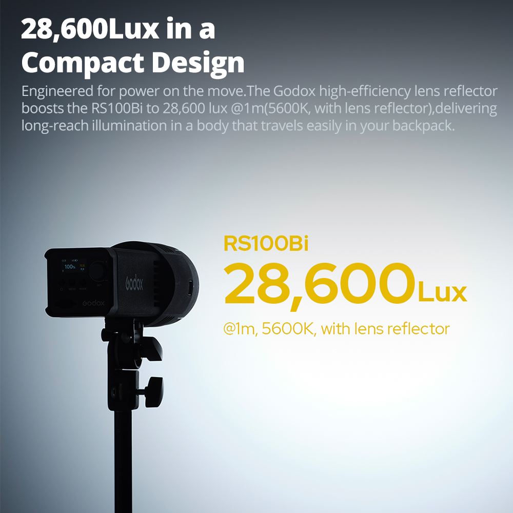 GODOX RS100Bi 28600Lux Bi-colo - Photography Lighting Outdoor recension och pris